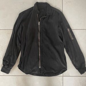The Kooples Black Lightweight Zip-Up Jacket